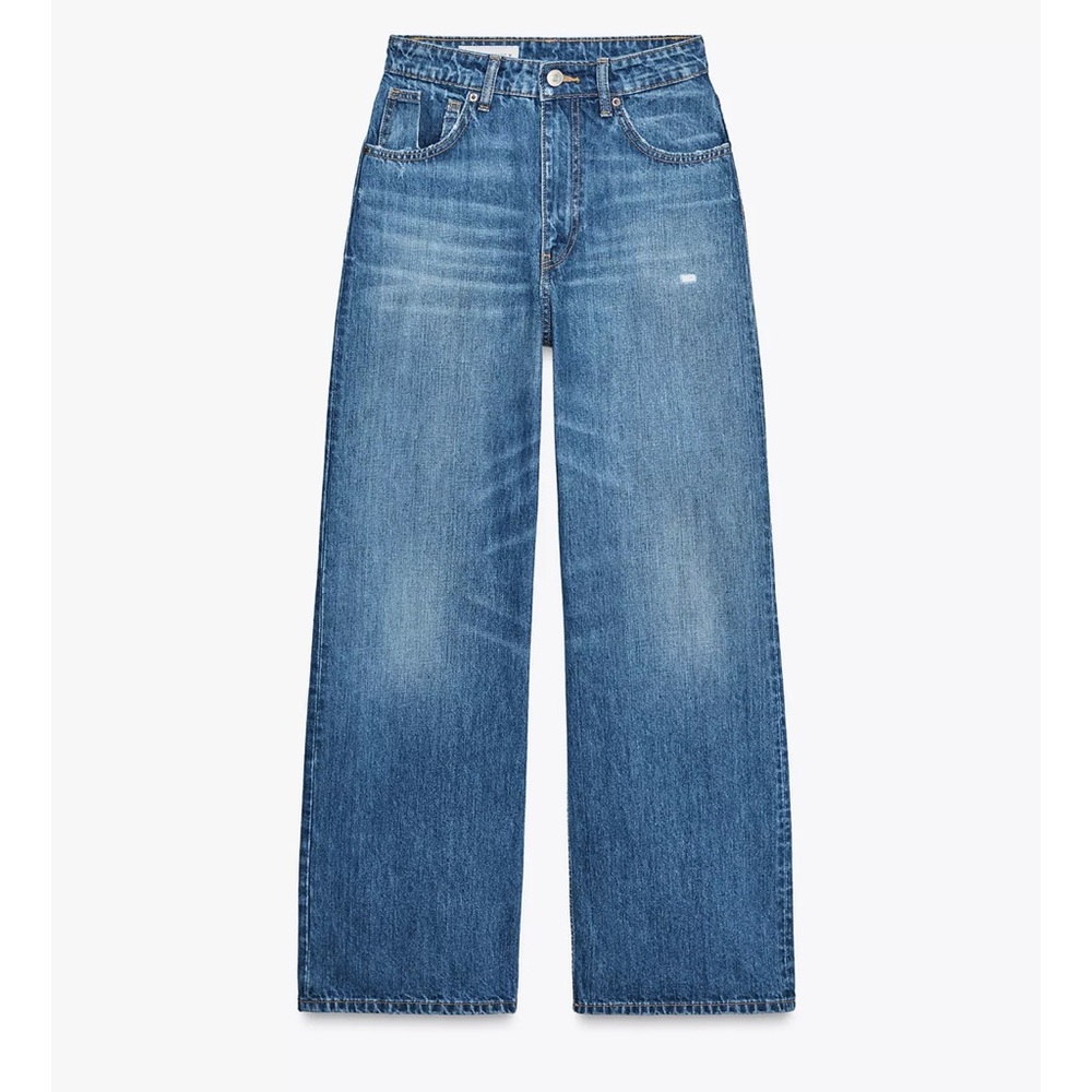 Zara high wasted relaxed vintage style jeans